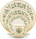 Lenox Holiday Porcelain 5-Piece Christmas Dinnerware Set for 1