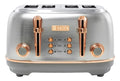 Haden Heritage 4 Slice Wide Slot Stainless Steel Toaster