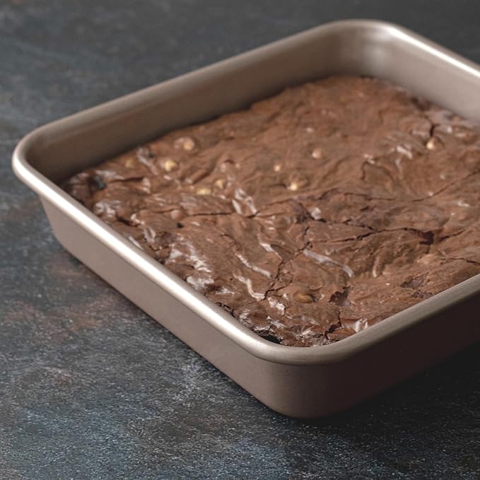 HAPPIELS 9 x 9 inch Square Baking Pan Nonstick, PFOA & BPA Free