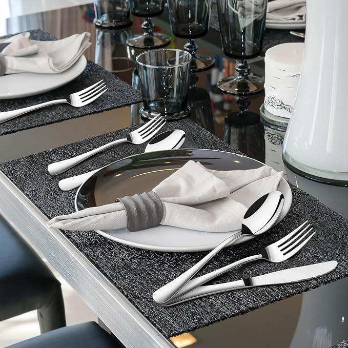 Silverware Set for 6,30 Piece Stainless Steel Flatware Utensils Cutlery Set