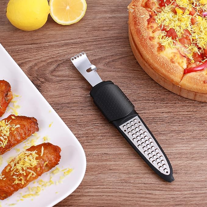 Pisol 3 in 1 Citrus Zester Tool, Lemon Citrus, Orange Zester and Grater