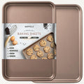 HAPPIELS 10 x 15 inch Nonstick Jelly Roll Sheet Pan 2-Pack, PFOA & BPA Free
