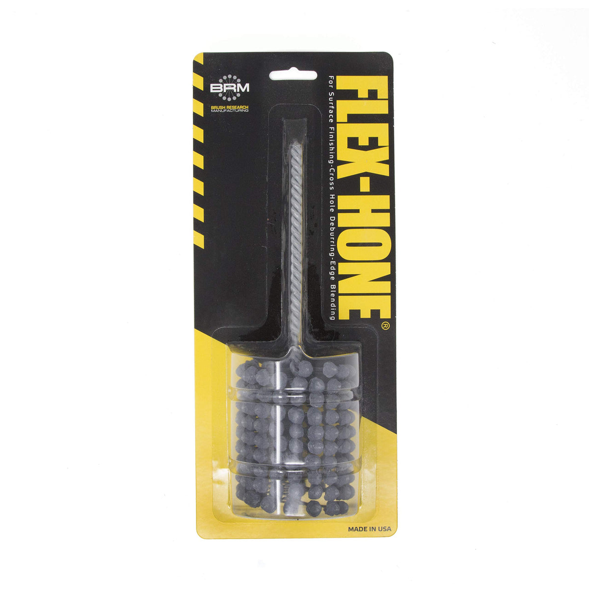 Brush Research BC21812 FLEX-HONE®, 2-1/8" (54mm) Diameter, 120 Grit, Silicon Carbide, For Mild Steel, Stainless Steel, Cast Iron and Softer Ferrous Materials