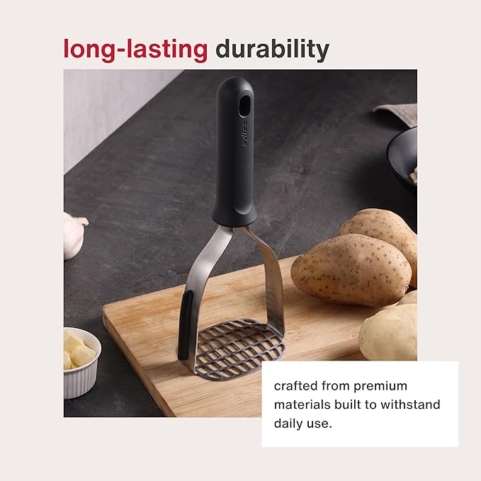 Zyliss Potato Masher Robust Stainless Steel Food and Vegetable Masher