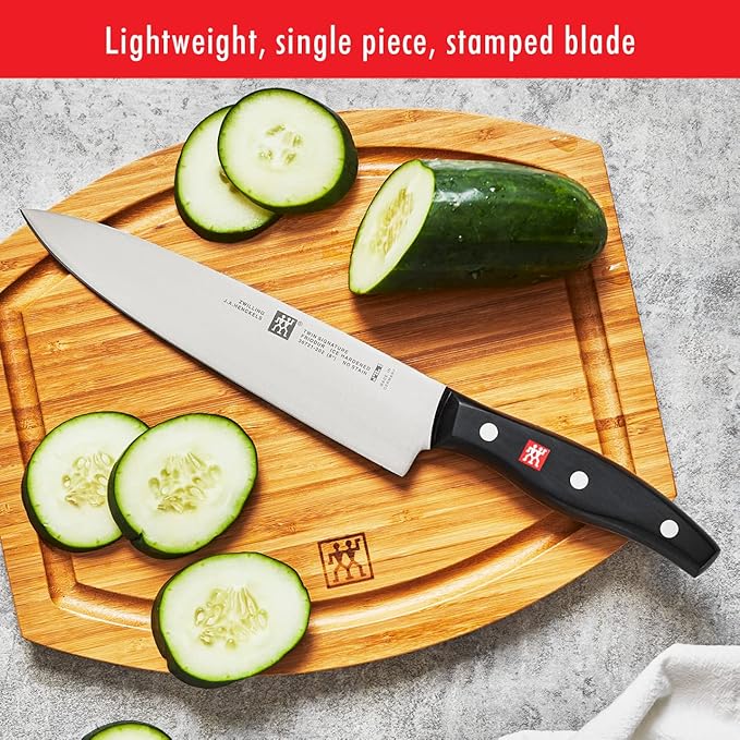 ZWILLING Twin Signature 19-pc Kitchen Knife Set with Block, Chef Knife, Professional Chef Knife Set, German Knife Set Light Brown