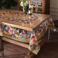 Artbloss Clear PVC Plastic Rectangle Table Cover Waterproof, 52" x 70"