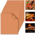 WIBIMEN Grill Mats for Outdoor Grill, Copper 9pcs Grill Mat