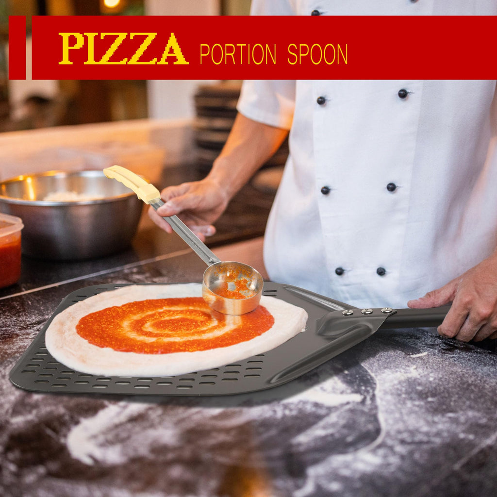 SHANGPEIXUAN 12-inch Hard Anodized Aluminum Pizza Spatula，Set Of 6 Commercial Pizza Oven Utensils, pizza Peel for Indoor & Outdoor Pizza Ovens, Pizza Oven Accessories