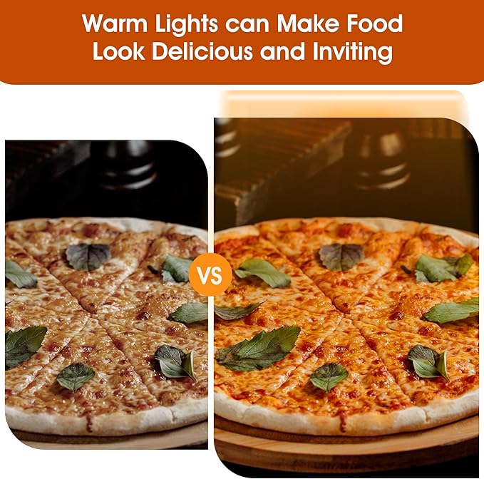 Whalefall 35" Countertop Food Warmer,w/3D Heating Warm for Food Pizza
