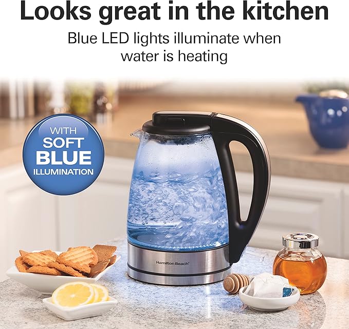 Hamilton Beach 1 Liter Electric Tea Kettle, Water Boiler & Heater