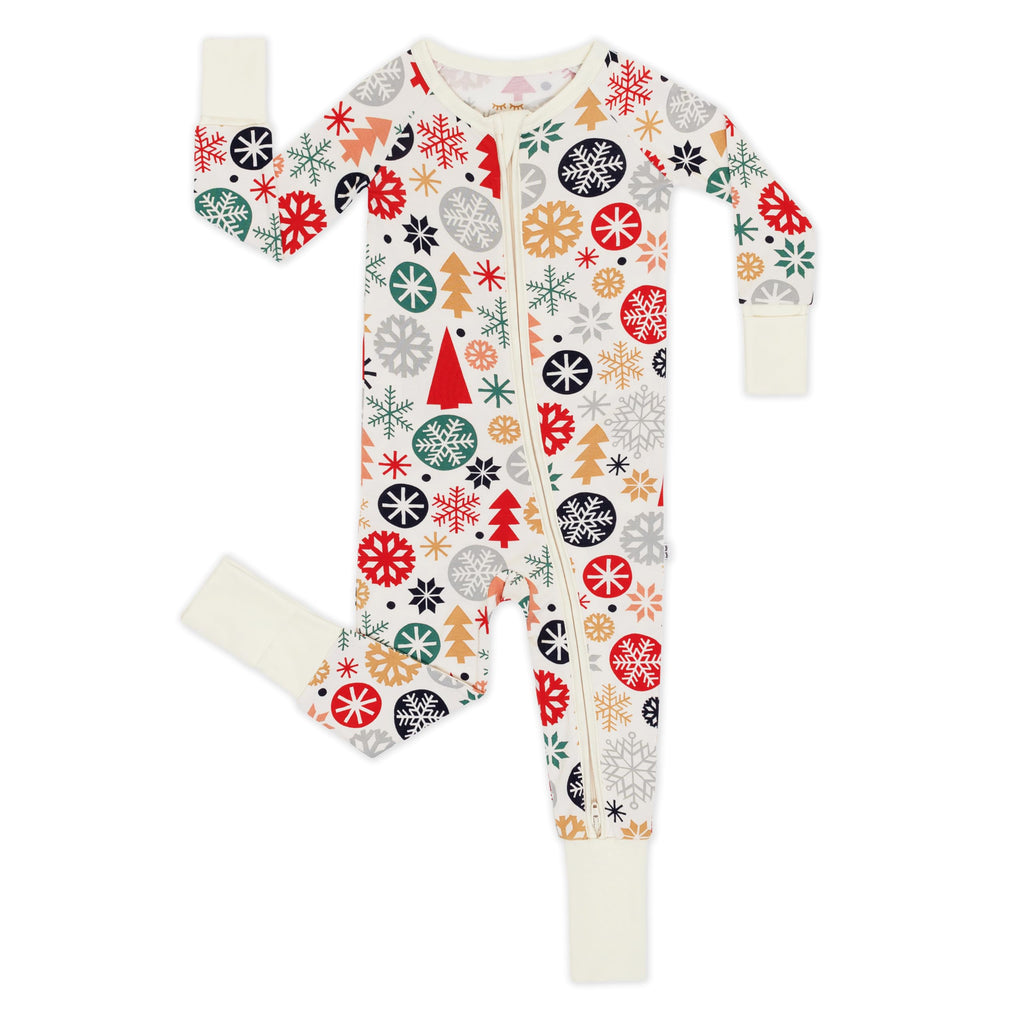 Little Sleepies Baby Christmas Pajamas, Modern & Merry, 12-18M