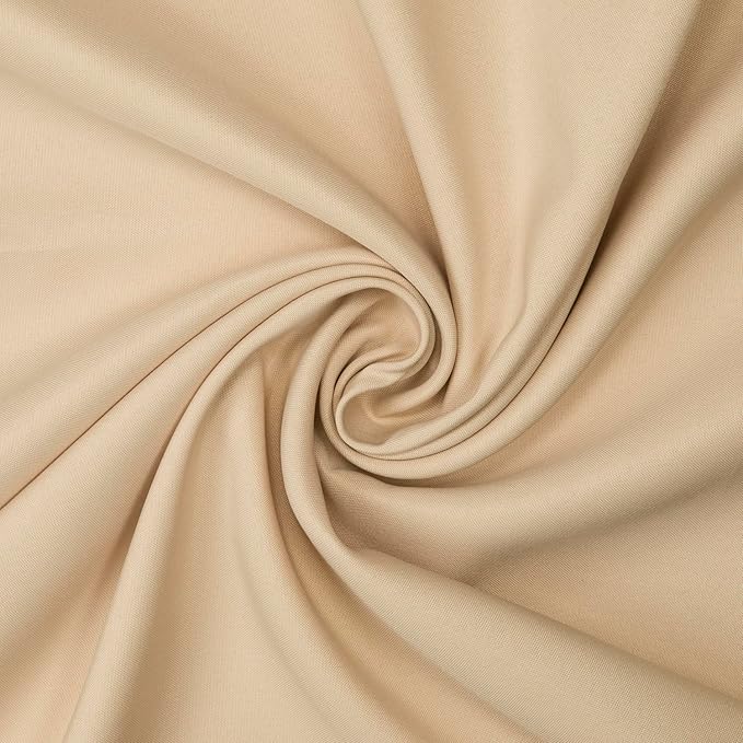 Gee Di Moda Rectangle Tablecloth - 70 x 120 Inch Beige Table Cloth for 6 or 8 Foot Rectangle Tables - Heavy Duty Washable Fabric - for Holiday Party, Dinner, Weddings, Baby Shower & Events