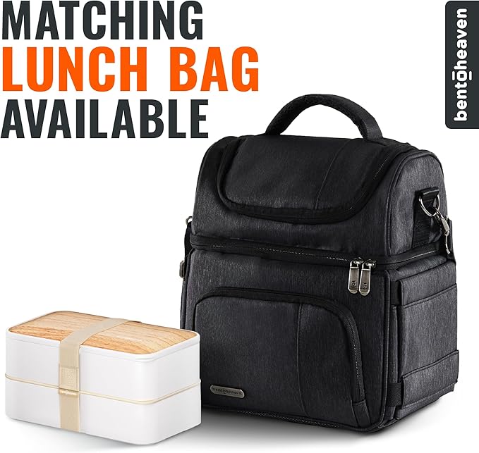 Bentoheaven Bento Box Adult, Stackable Lunch Box, 40 oz, Bright Light