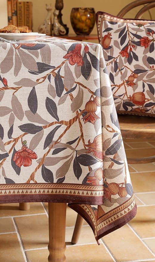 patdrea Vintage French Linen Tablecloth,Square,67"x67"