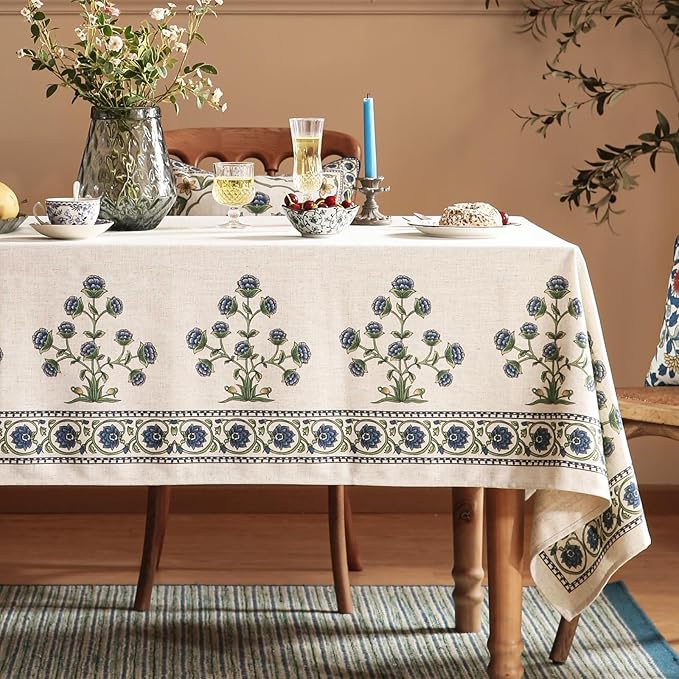 patdrea Vintage French Linen Tablecloth,Square,55"x55"-Ivar B