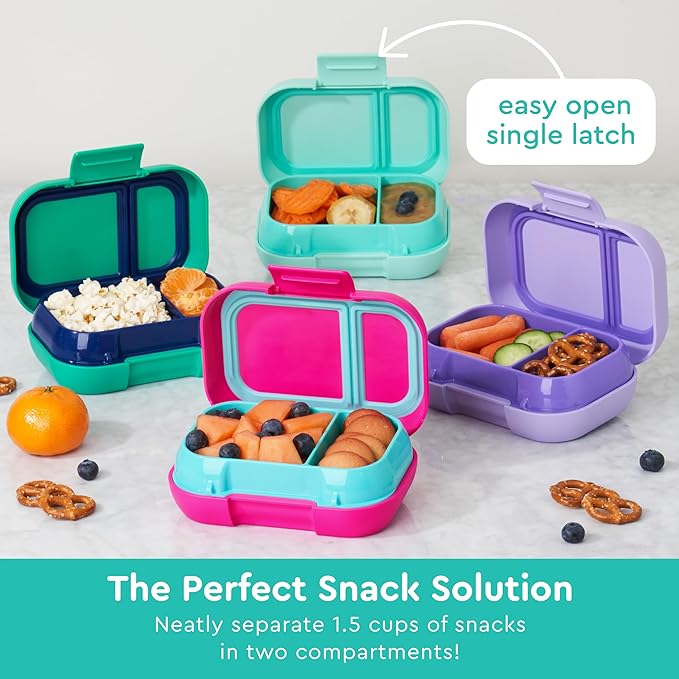 Bentgo Kids Snack Leak-Proof 2 Compartment Bento-Style Container