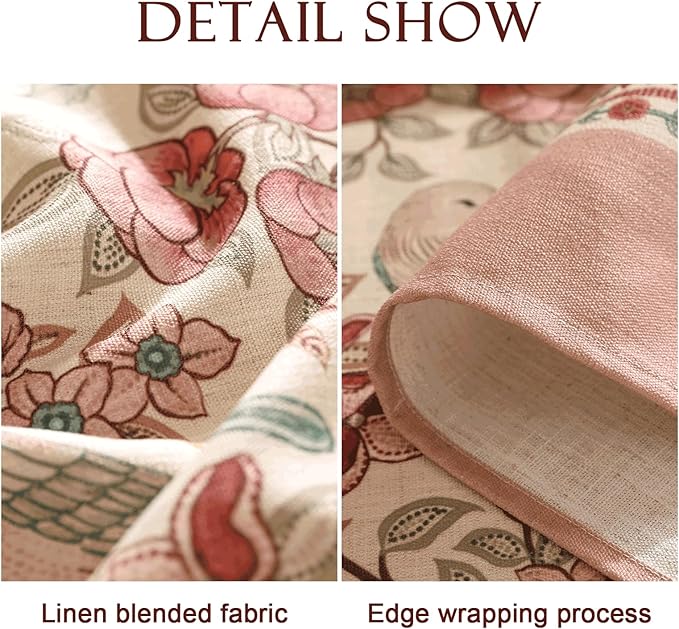 patdrea Vintage French Linen Tablecloth,Rectangular,71"x55"-Kulom A