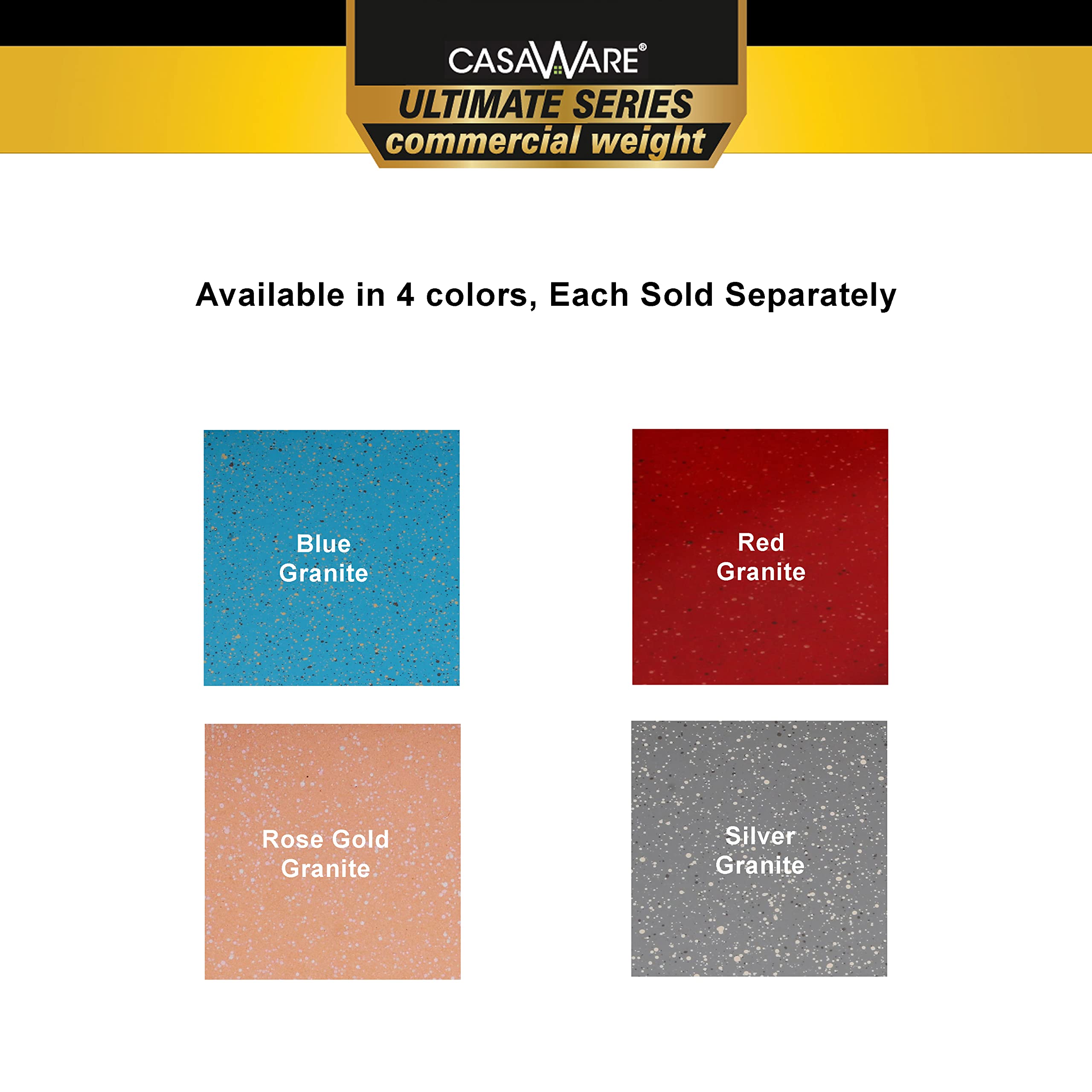 casaWare 13 x 9 x 1-Inch Ultimate Series Commercial Weight Ceramic Non-Stick Coating Cookie/Jelly Roll Pan (Red Granite)