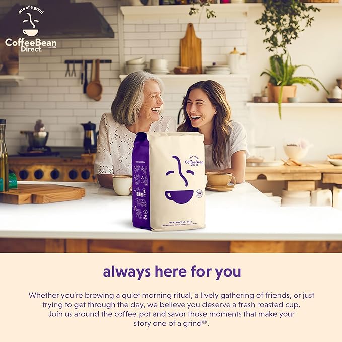 Coffee Bean Direct Breakfast Blend, Whole Bean, 1lb Bag