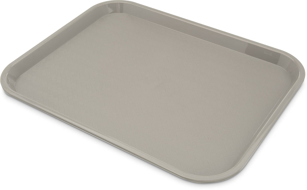 Carlisle FoodService Products Café Cafeteria Tray, Fast Food Tray for Restaurant or Commercial Use, 14" x 18", 12 Count, Gray