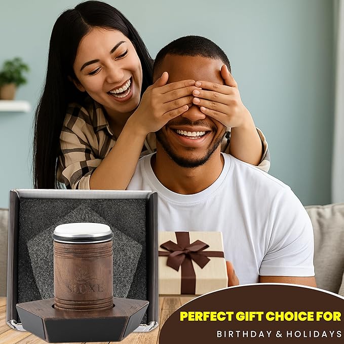 SLUXE Rolling Knife Sharpener Kit – Premium Walnut Wood – 5 Magnetic Angles (12, 15, 17, 19 & 22 Degrees) – Diamond and Ceramic Discs – Durable Knife Sharpening System for Kitchen & Chef's Knives