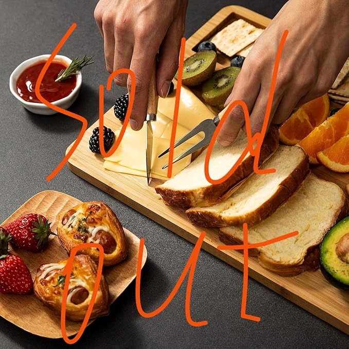 ORIDOM Cutting Board Wood Chopping Board Double Sided Charcuterie Boards Serving Board Morandi Pink