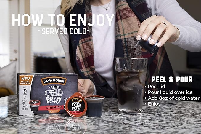 Java House Cold Brew Coffee Concentrate, Ethiopian, 1.35 Fl Oz