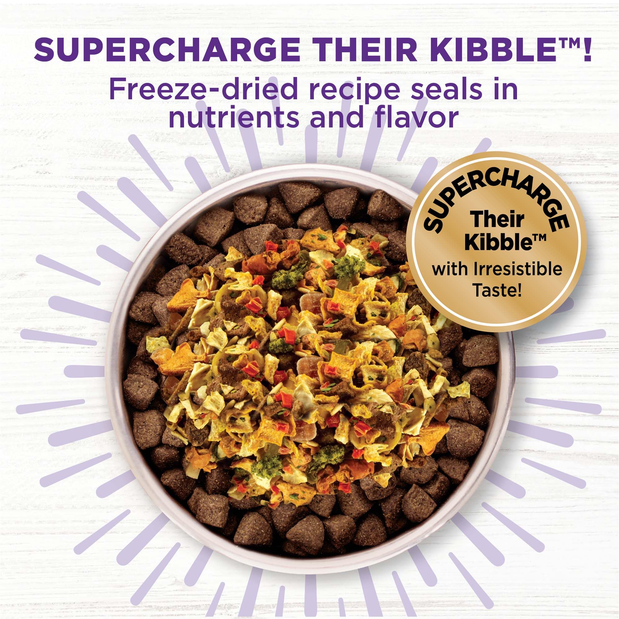 Wellness Bowl Boosters Digestive Health Dog Food Topper with Freeze Dried Pieces for Small, Medium, and Large Breeds, Sensitive Stomach, Grain Free, Natural, Chicken Recipe, 4 oz Bag