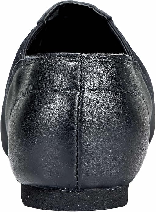Dynadans Leather Upper Slip-on Jazz Dance Shoe for Women Men's Dance Shoes Black 9.5M