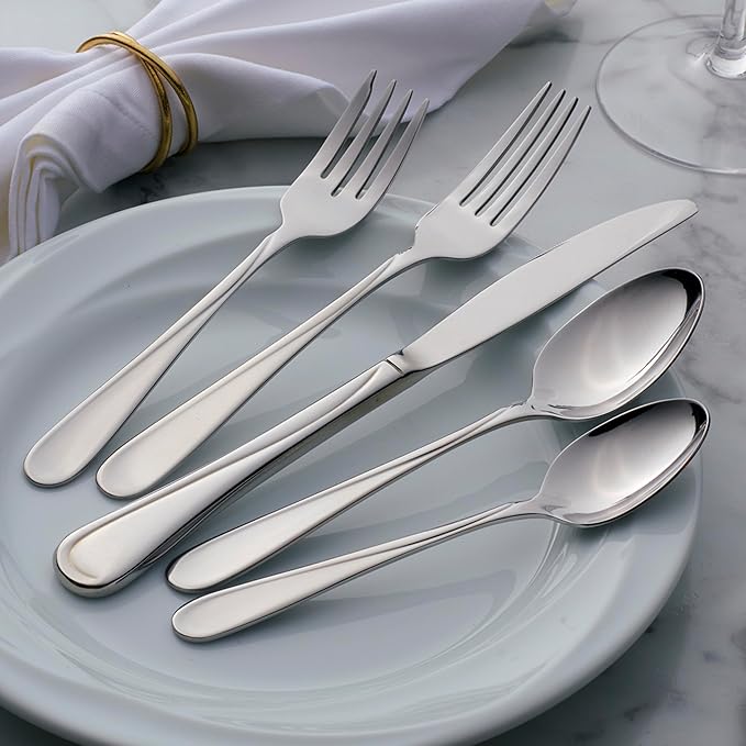 Oneida Flight Teaspoons Silverware Set for 6, Flatware