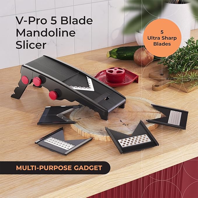 Mueller Austria Mandoline Slicer, Adjustable Vegetable Chopper, Grater