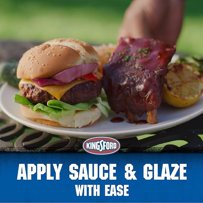 Kingsford Silicone Basting Brush, Stainless Steel, 16 Inch