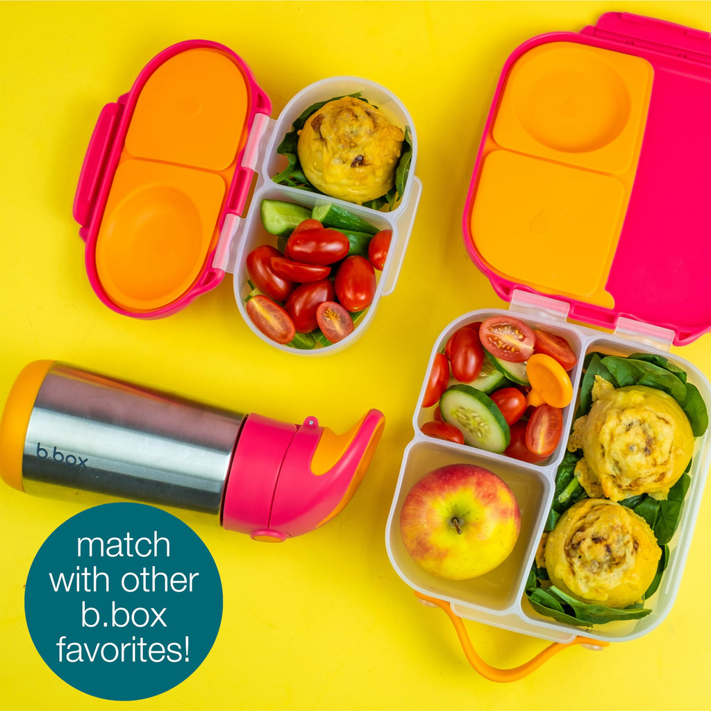 b.box Mini Lunch Box 2-Pack, Snack Containers for Kids, Lunch Box Kids