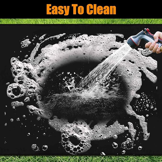 Thmins 100x51 Inches Extra Large Under Grill Mat for Outdoor Grill