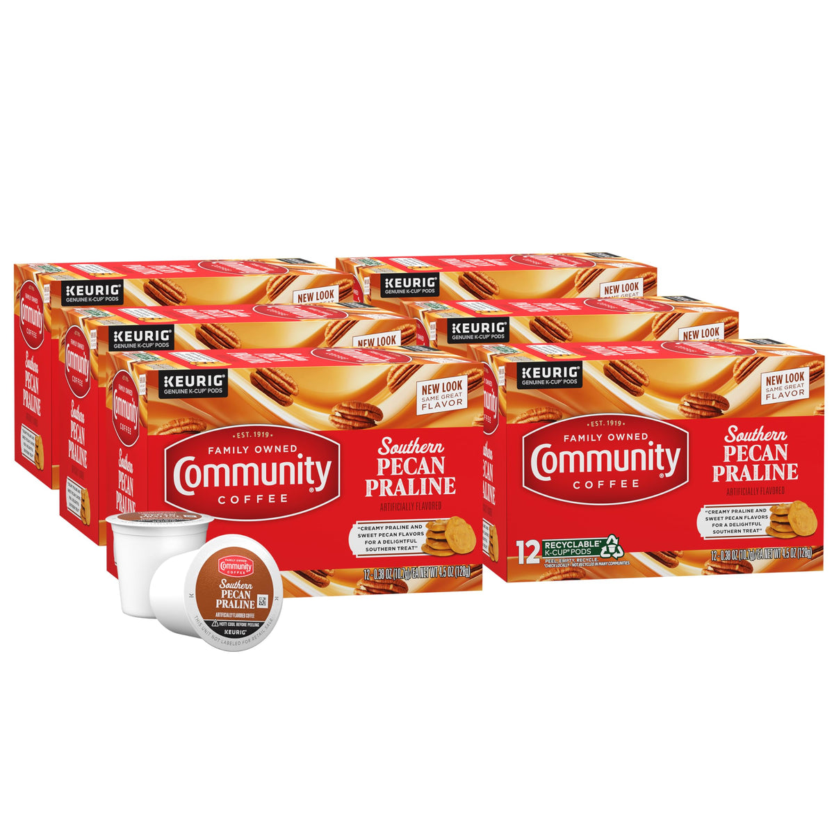 Community Coffee Grandma's Sugar Cookie Keurig K-Cup Pods, Limited Edition Holiday Flavor, Natural Ingredients, 10 Count (Pack of 1)
