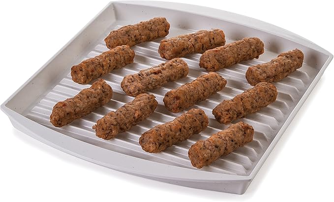 PrepSolutions Microwaveable Bacon Grill, Cooks 7-9 Pieces of Crispy Bacon