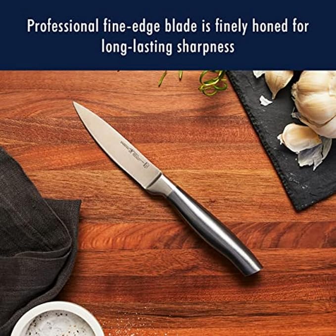 HENCKELS Graphite Razor-Sharp 13-pc Knife Set with Block, Kitchen Knife Sharpener, Chef Knife, Steak Knife, German Engineered Informed by 100+ Years of Mastery