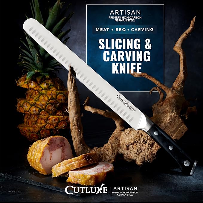 Cutluxe Brisket Knife, 12" Carving & Slicing Knife for Meat & BBQ