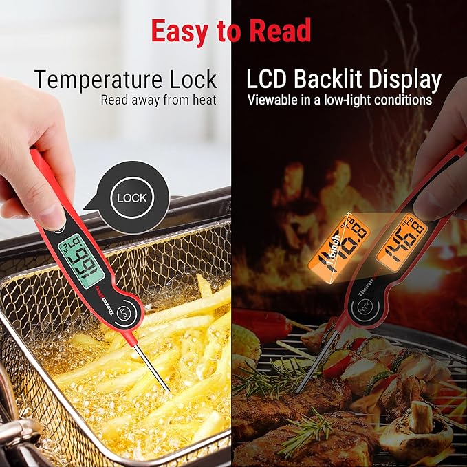 TempPro TempSwift Instant Read Meat Thermometer for Cooking