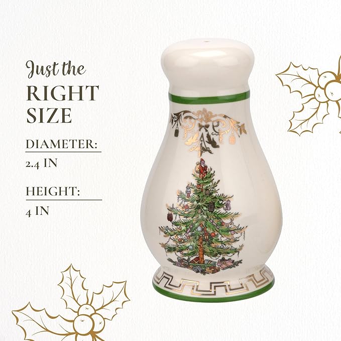 Spode Christmas Tree Gold Salt & Pepper Set – Gold, Set of 2