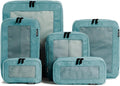 Aerotrunk Compression Packing Cubes for Travel, 6-Pack, Teal