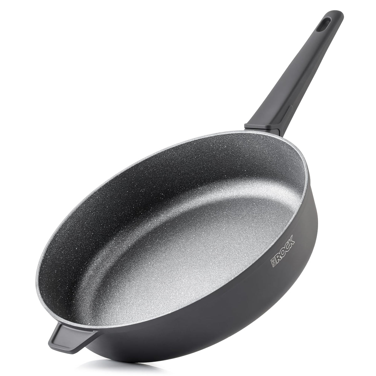 THE ROCK SOHO 12.5-Inch Nonstick Frying Pan – Compact for Urban Kitchens, Nothing Sticks, Never Warps, Lasts Longer, Oven & Dishwasher Safe, Black