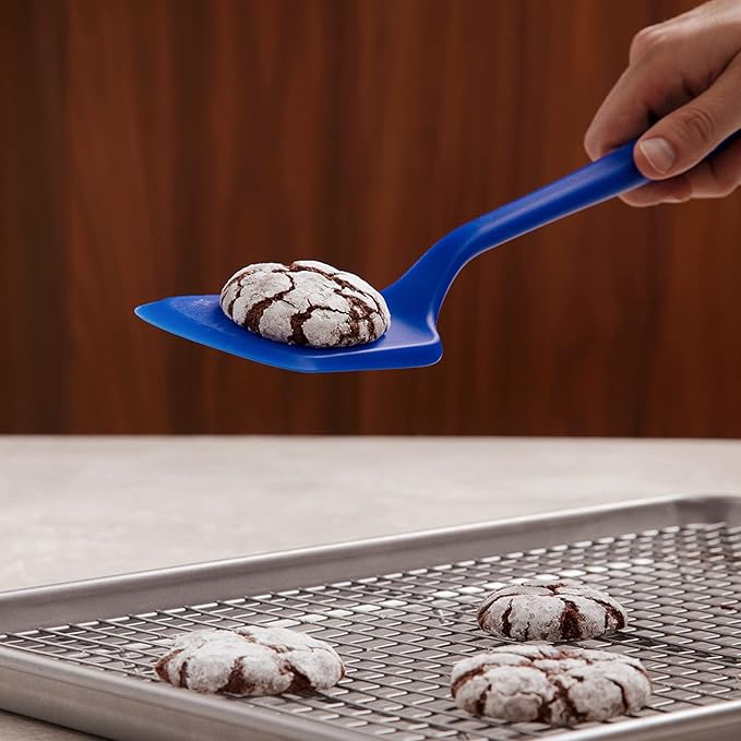 GIR: Get It Right Silicone Kitchen Spatula Turner - Non-Toxic Cooking Utensils for Nonstick Cookware, Cooking and Baking, Ultimate Flip - 13IN - Studio White