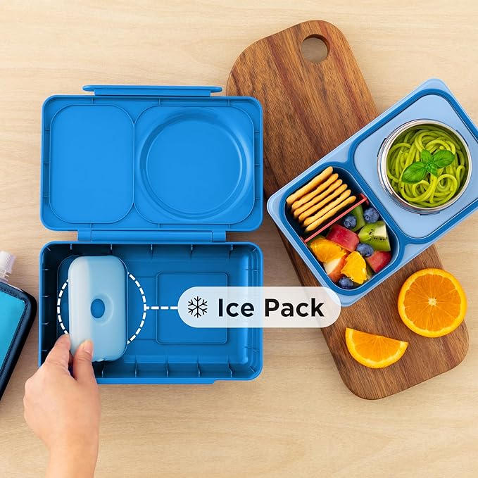 Omie OmieBox UP Kids Insulated Bento Box, Cosmic Blue