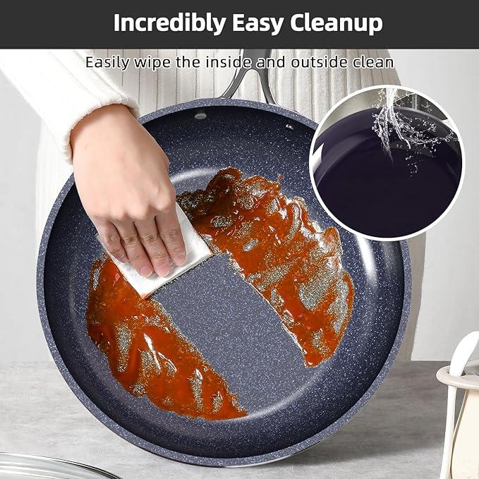 Nuwave Lux 13pc Forged Lightweight Nonstick Ceramic Cookware Set, PFAS-Free