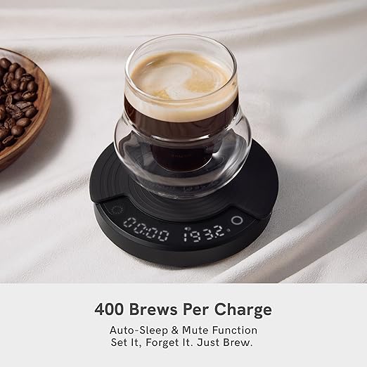 OutIn Claro Portable Coffee Scale, Timer Function, Rechargeable