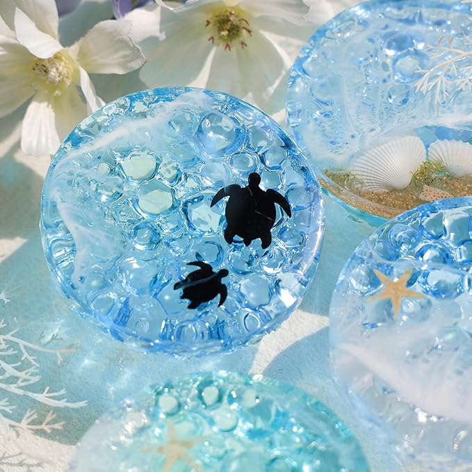LET'S RESIN Extra Deep Resin Coaster Molds Silicone,4 Inches Silicone Molds