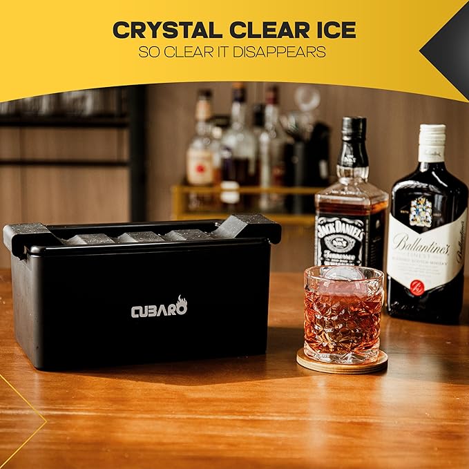 Clear Ice Ball Maker - Round Ice Cube Mold, 8 Spheres, 2-Inch by CUBARO