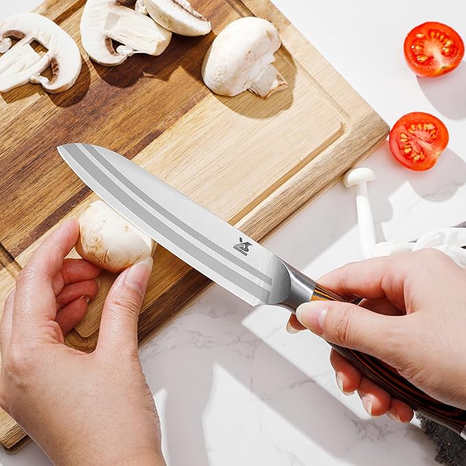 MSY BIGSUNNY 5pcs Knife Set Kitchen Utensils Knife, German Stainless Steel Professional Chef Kitchen Knife Set