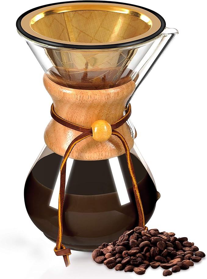 Compatible with Chemex, Hario V60 Pour Over Coffee Filter, Coffee Dripper